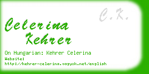 celerina kehrer business card